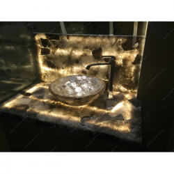 Smoky Quartz Bathroom Counter Top