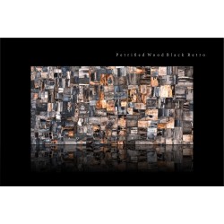 Petrified Wood Black Retro