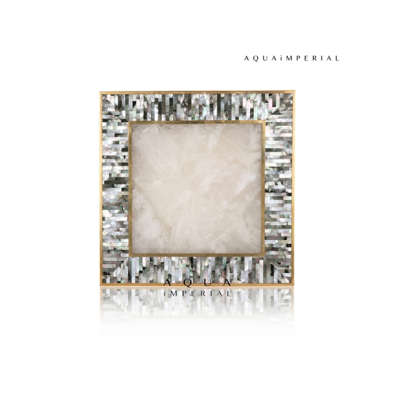 Classic Quartz With Black Mop Brass Inlay Classic Quartz With Black Mop Brass Inlay