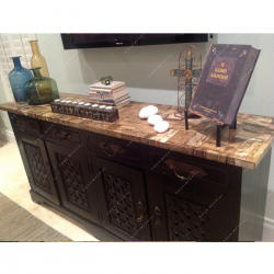 Petrified Wood TV Ledge