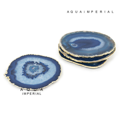 BLUE AGATE COASTER
