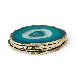 GREEN AGATE COASTER