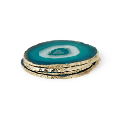 GREEN AGATE COASTER