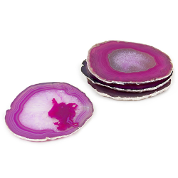 PINK AGATE COASTER