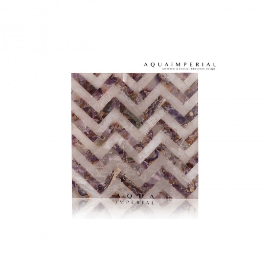 Amethyst & Crystal Chevron Amethyst & Crystal Chevron