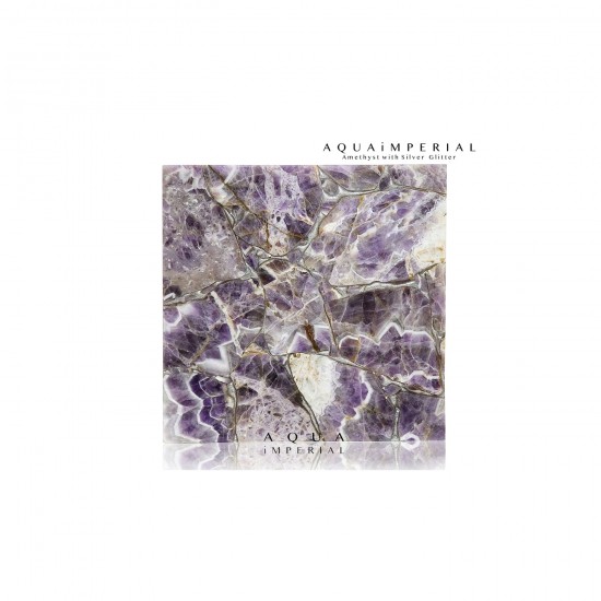 Amethyst with Silver Glitter Amethyst with Silver Glitter