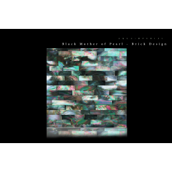 Black Mother of Pearl Brick Design