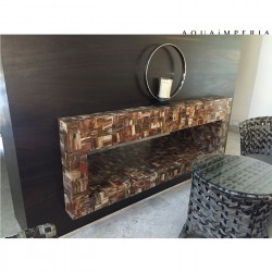 Petrified Wood Fire Place