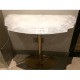White Quartz With Brass Base Console White Quartz With Brass Base Console