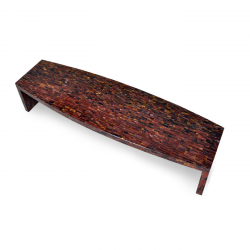 Red Tiger's Eye Cocktail Table