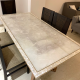 CLASSIC QUARTZ WITH MOP & BRASS INLAY DINING TOP CLASSIC QUARTZ WITH MOP & BRASS INLAY DINING TOP