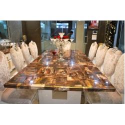 Petrified Wood Dining Top