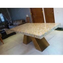 Golden Mother of Pearl Dining Top