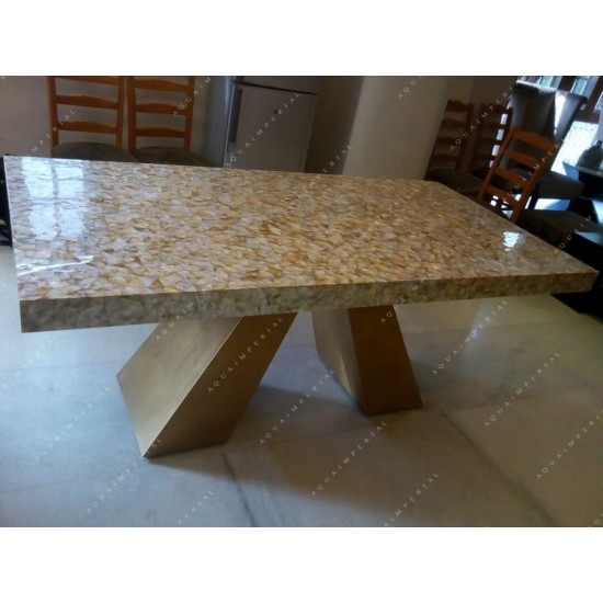 Golden Mother of Pearl Dining Top Golden Mother of Pearl Dining Top