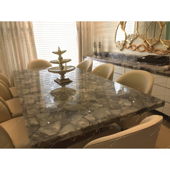 Smokey Quartz Dining Top Smokey Quartz Dining Top