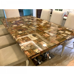 Petrified Wood Dining Top