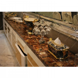 Petrified Wood Dining Ledge