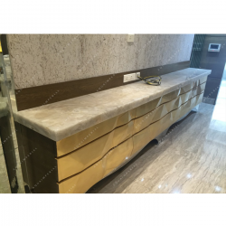 White Quartz Dining Ledge