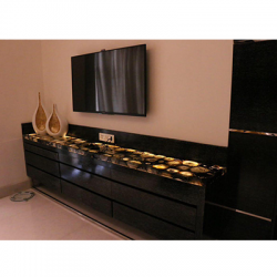 Black Agate TV Ledge