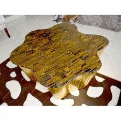 Tiger Eye Golden  Center Table Top