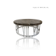 Petrified Wood Black Retro Round Center Table Top Petrified Wood Black Retro Round Center Table Top
