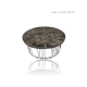 Petrified Wood Black Retro Round Center Table Top Petrified Wood Black Retro Round Center Table Top