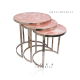 Rose Quartz Set Of 3 Nesting Top Rose Quartz Set Of 3 Nesting Top