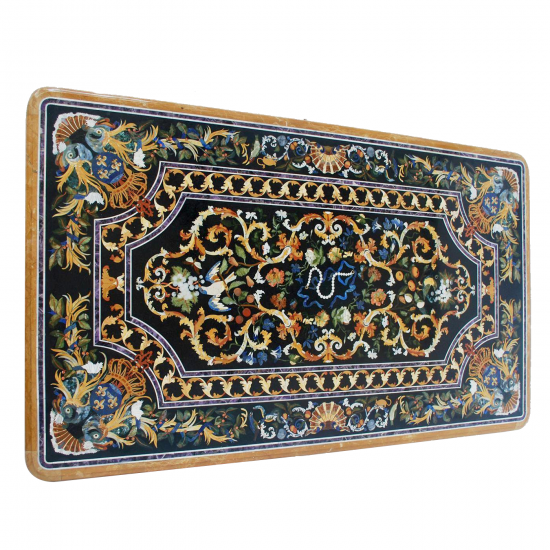 Dolphins Design Pietra Dura Table Top Dolphins Design Pietra Dura Table Top