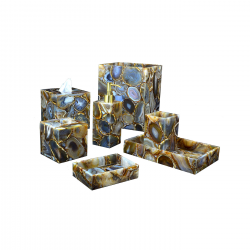 Natural Agate Bathroom Set