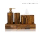 Tiger Eye Golden Bathroom Set Of 4 pcs Tiger Eye Golden Bathroom Set Of 4 pcs