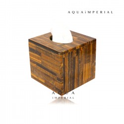 Golden Tiger Eye Bathroom Tissue Box