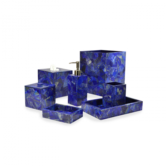 Lapis Lazuli Bathroom Set Of 7 pcs Lapis Lazuli Bathroom Set Of 7 pcs