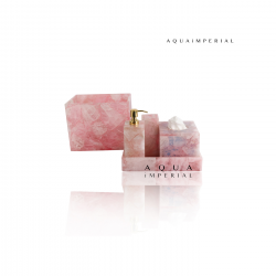 Rose Quartz Bathroom Set Of 5