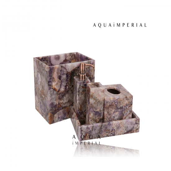 Amethyst Bathroom Set Of 5 pcs Amethyst Bathroom Set Of 5 pcs