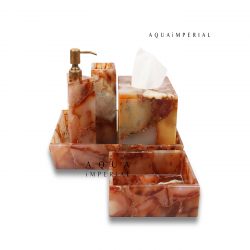 Carnelian Bathroom Set Of 5pcs 