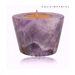 African Amethyst Cylindrical T-Light