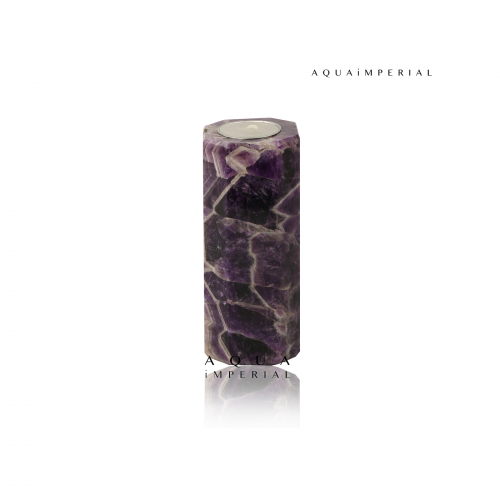 Amethyst Octagonal Solid T Light (Large)