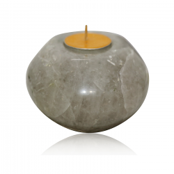 Smoky Quartz Round T-Light