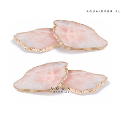 ROSE QUARTZ NATURAL COASTER