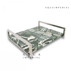 Rectangular Tray With Stainless Steel Handle 