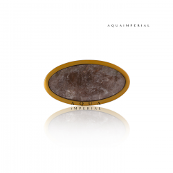 Smoky Quartz Oval Door Handle