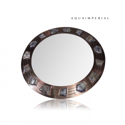 Amethyst Wall Mirror With Bronze Finish
