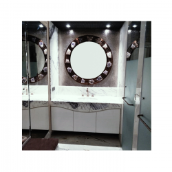 Amethyst Wall Mirror With Bronze Finish