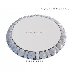 Rock Crystal Round Wall Mirror