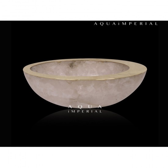 Golden Rim Rock Crystal Bowl Golden Rim Rock Crystal Bowl