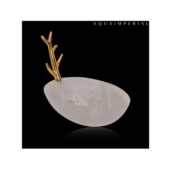 Golden Twig Design Rock Crystal Bowl Golden Twig Design Rock Crystal Bowl