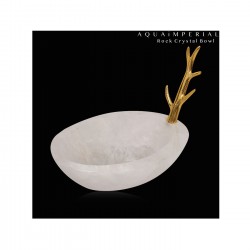 Golden Twig Design Rock Crystal Bowl