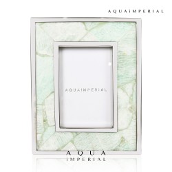 Amazonite Photo Frame With SS 