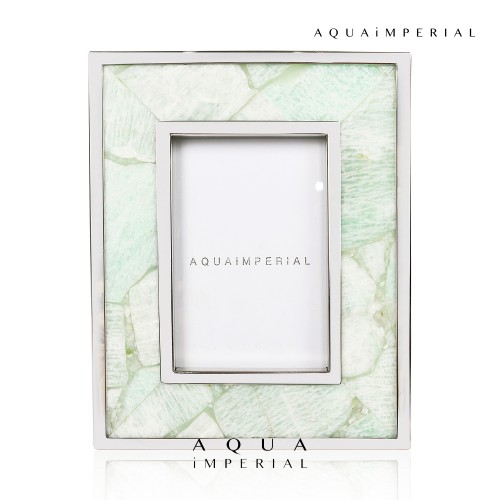 Amazonite Photo Frame With SS 