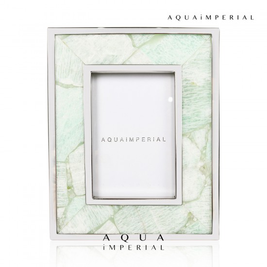 Amazonite Photo Frame With SS 